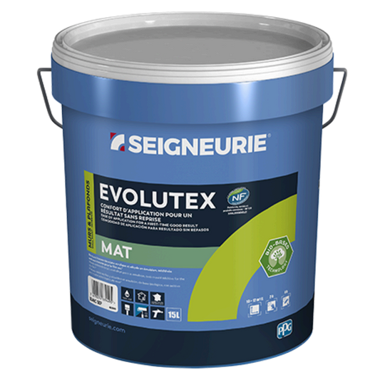 SEIGNEURIE EVOLUTEX BAS CARBONE MAT 15L BLANC